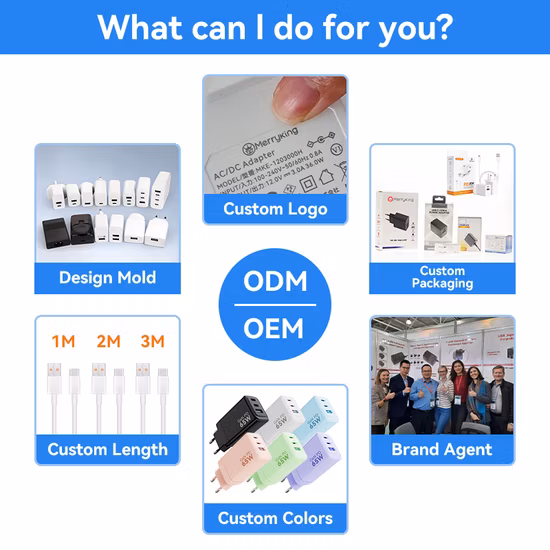 La CA DC 5V 2A 2.1A del adaptador de la corriente USB de Merryking escoge/el cargador de pared USB del puerto dual para el teléfono móvil