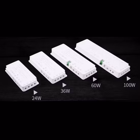 Fuente de alimentación con interruptor cerrado para luz de gabinete LED de 12V y 24V